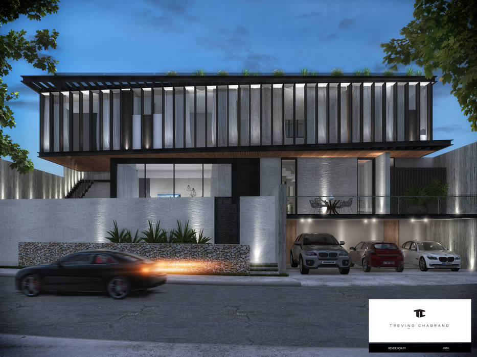 RESIDENCIA TF, TREVINO.CHABRAND | Architectural Studio TREVINO.CHABRAND | Architectural Studio Modern Houses