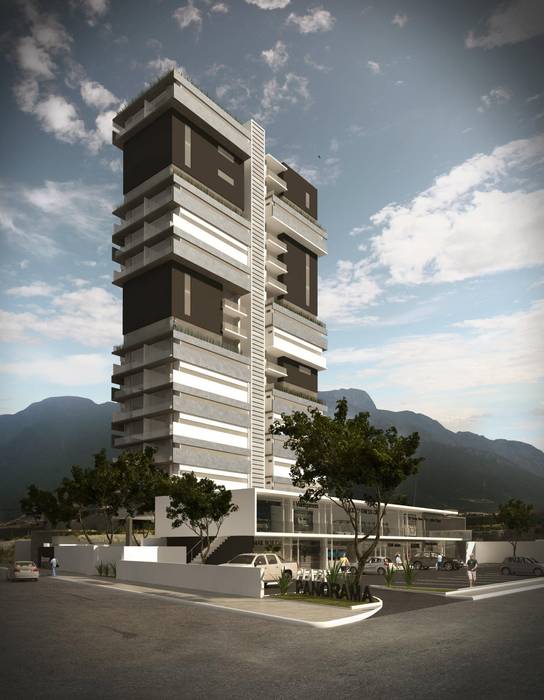 TORRE PANORAMA, TREVINO.CHABRAND | Architectural Studio TREVINO.CHABRAND | Architectural Studio Casas modernas