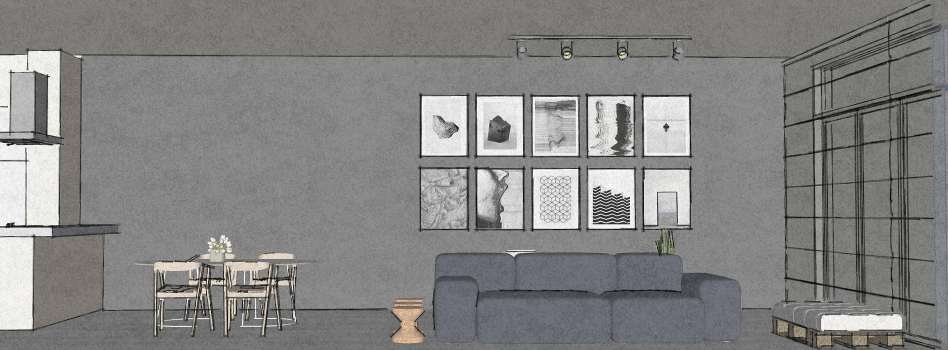Living room MEL interiors Salas de estilo escandinavo Accesorios y decoración