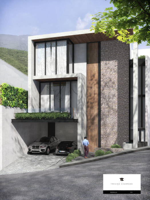 RESIDENCIA SH 2, TREVINO.CHABRAND | Architectural Studio TREVINO.CHABRAND | Architectural Studio Casas modernas