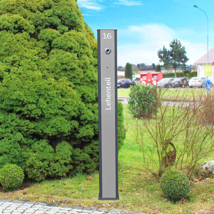 Design led klingelstele klingelsäule “pylon” mit individuellem