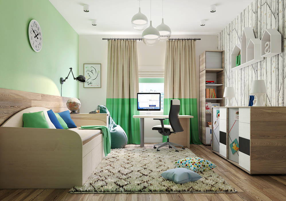 Квартира в г. Реутов. Неоклассика., Vera Rybchenko Vera Rybchenko Eclectic style nursery/kids room