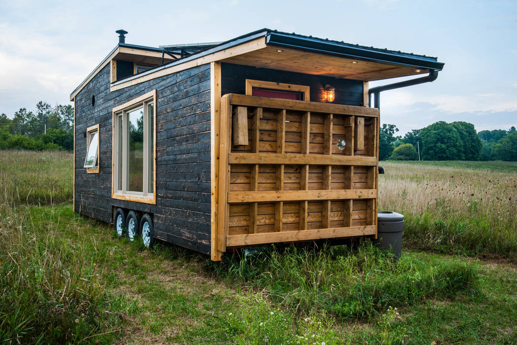 Greenmoxie Tiny House, Greenmoxie Magazine Greenmoxie Magazine Minimalistische huizen Hout Hout