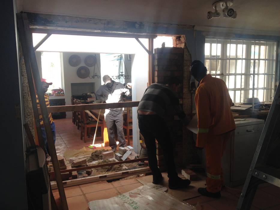 During: Structural overhaul. Boss Custom Kitchens (PTY)LTD