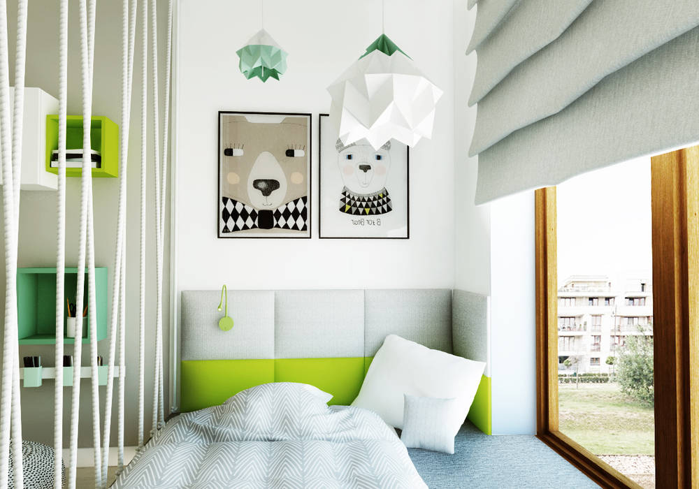 Pokój dziecięcy z liskiem, Ndesign Ndesign Habitaciones para niños de estilo moderno