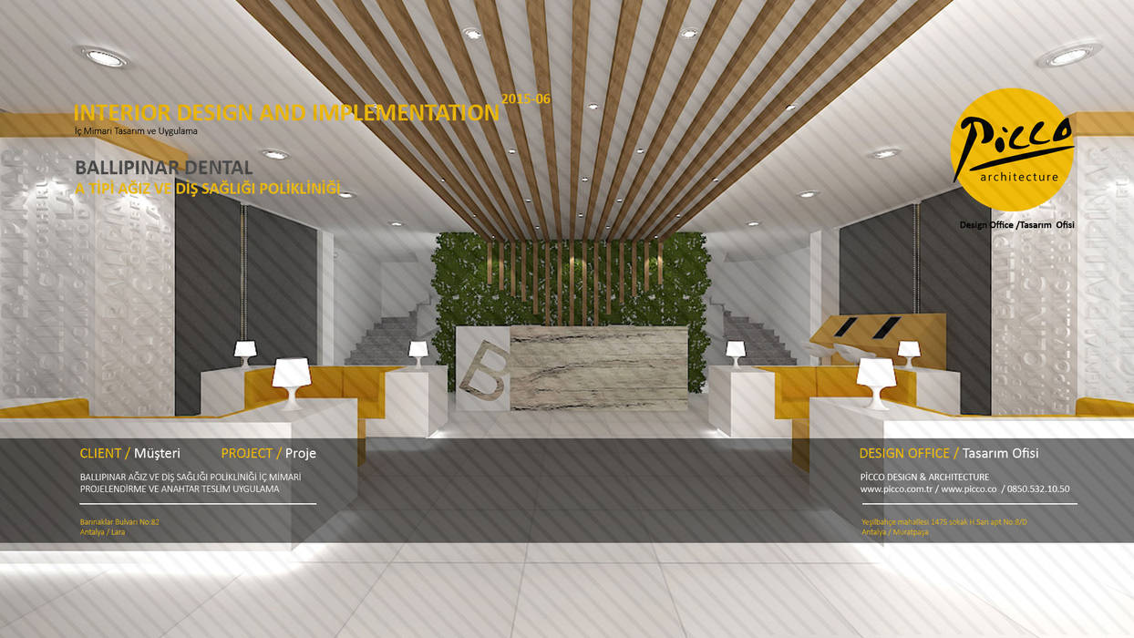 Ozel Ballipinar Agiz Ve Dis Sagligi Poliklinigi Modern Klinikler Picco Design Architecture Modern Ahsap Ahsap Rengi Homify