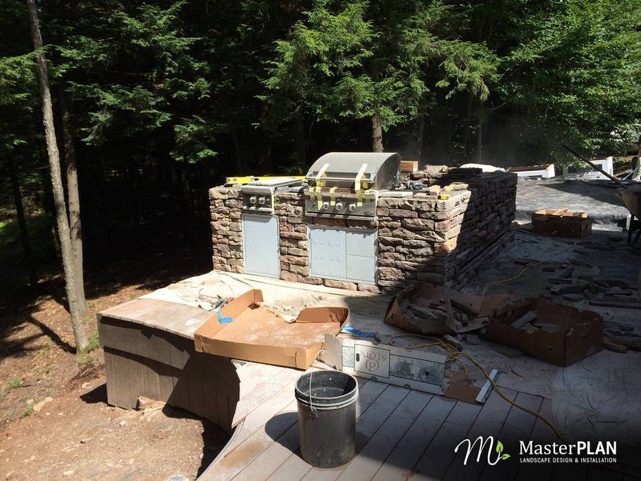 Construction MasterPLAN Outdoor Living landscape design,landscape designer,design build,construction,cutom,deck,composite,outdoor kitchen,stone veneer,bear creek