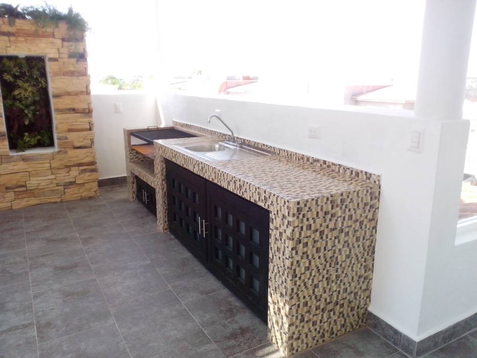 ROOF GARDEN PADILLA, Arqca Arqca Modern Kitchen