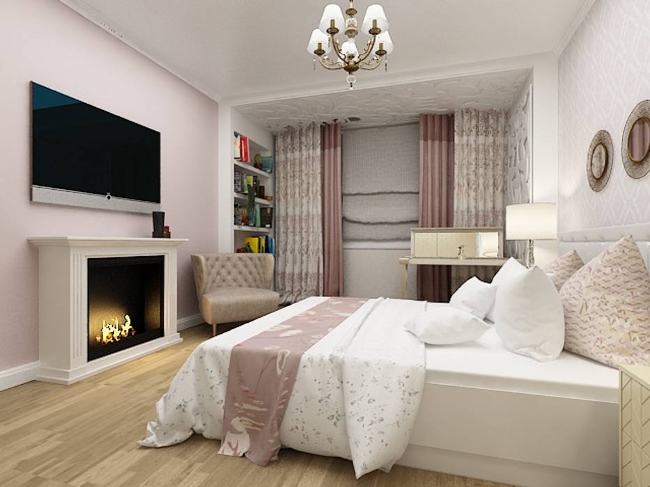 Квартира для молодой семьи в Санкт- Петербурге. , Dstudio.M Dstudio.M Classic style bedroom