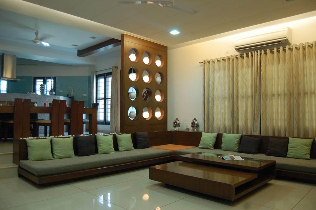 Residence , AM Associates AM Associates Modern living room لکڑی Wood effect