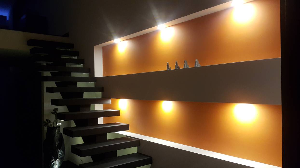 homify Modern corridor, hallway & stairs Concrete