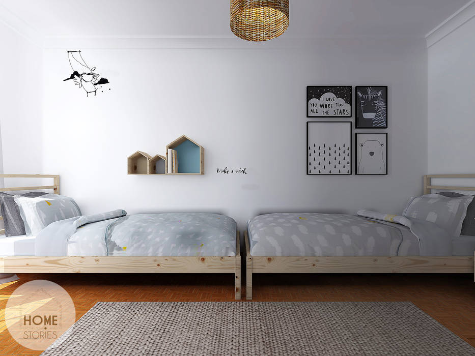 O quarto do João e do Henrique, Homestories Homestories غرفة الاطفال