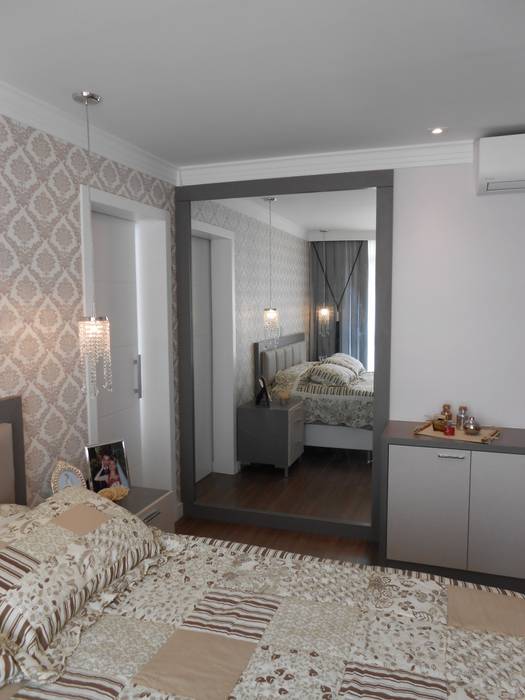 Neutral master bedroom - Quarto de casal neutro Mariana Von Kruger Bedroom