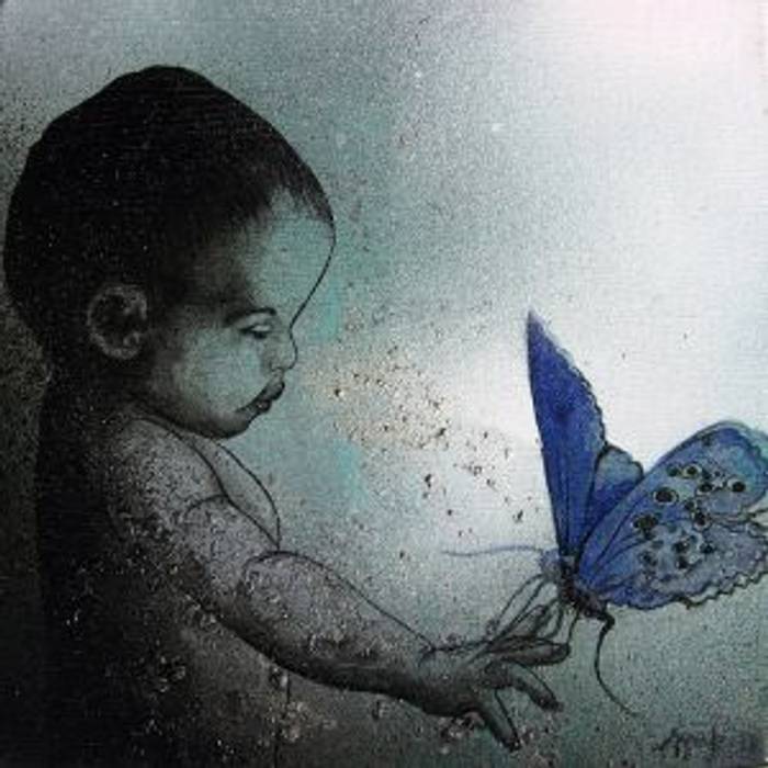 Untitled -4 Indian Art Ideas Other spaces child,butterfly,painting,artwork,wall decor,wall painting,Pictures & paintings