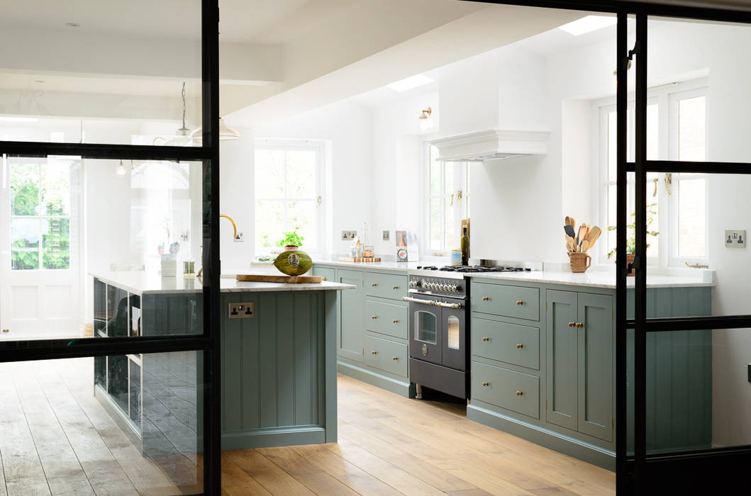 The trinity blue kitchen by devol scandinavian style ...