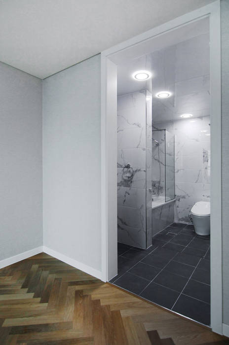 해운대 현대베네시티, 보운디자인 보운디자인 모던스타일 욕실