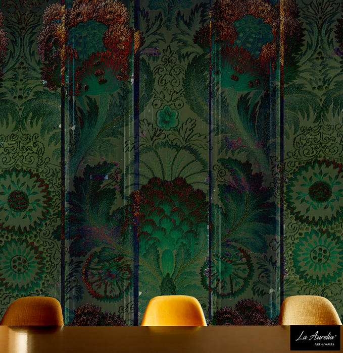 Oasis Wallpaper La Aurelia Asian style walls & floors Wallpaper