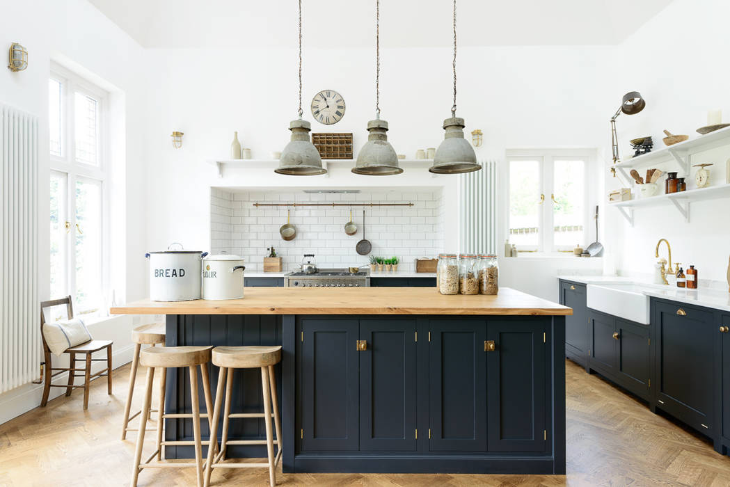 The arts and crafts kent kitchen by devol industrial style kitchen by