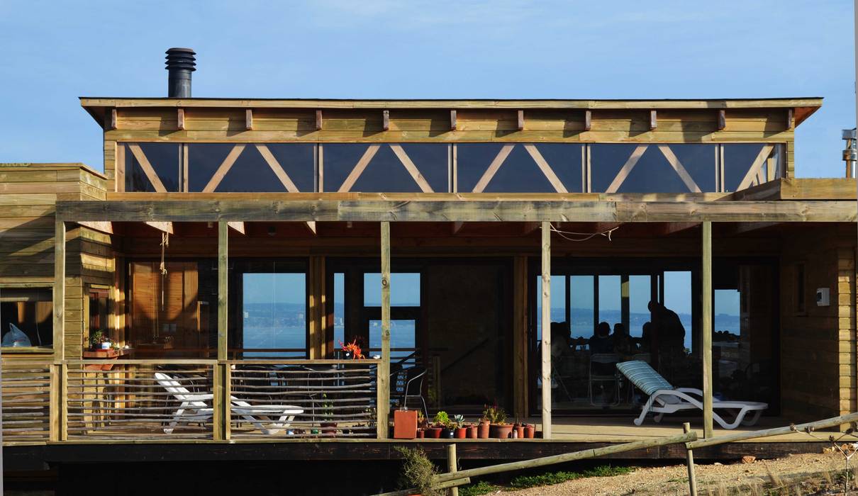 CASA TUNQUEN, BLAC arquitectos BLAC arquitectos Mediterranean style house Wood Wood effect