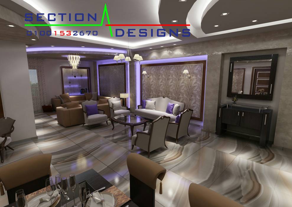 التجمع الخامس, section designs section designs Rumah Modern