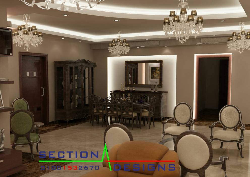 حي النرجس . التجمع الخامس, section designs section designs Modern Houses