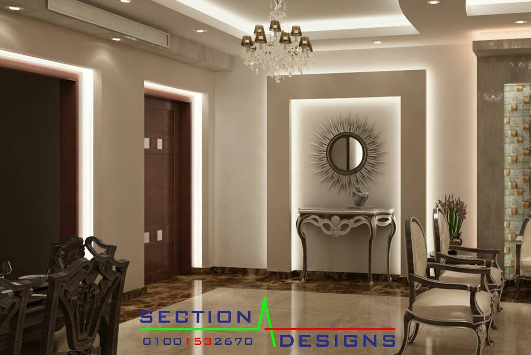 حي النرجس . التجمع الخامس, section designs section designs منازل