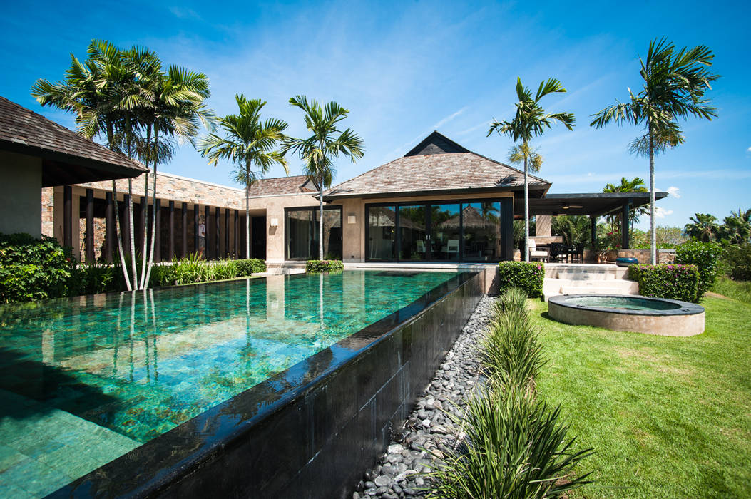 Fotografía de arquitectura - Villa Siriyana, Punta Mita, Nayarit, Arcencielstudio Arcencielstudio Rumah Tropis