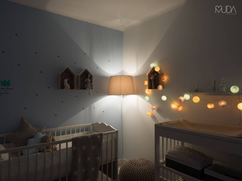 Baby Pedro's Room - Palmela, MUDA Home Design MUDA Home Design Skandynawski pokój dziecięcy
