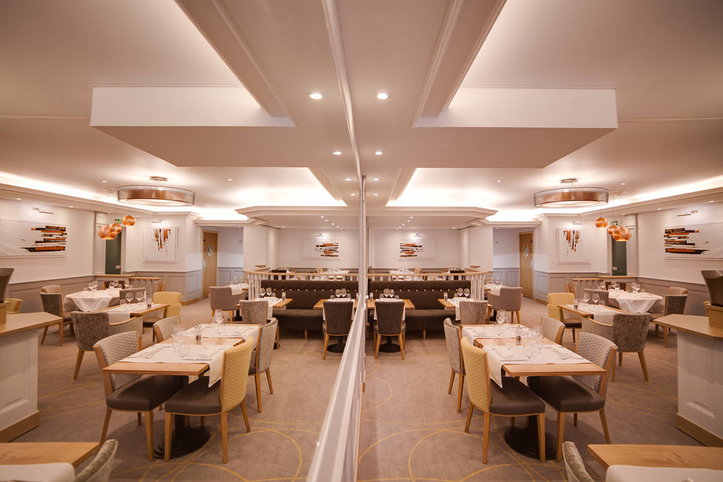 Restaurant - Hôtel des Voyageurs, Contraste Intérieur Contraste Intérieur Modern gastronomy Copper/Bronze/Brass Amber/Gold