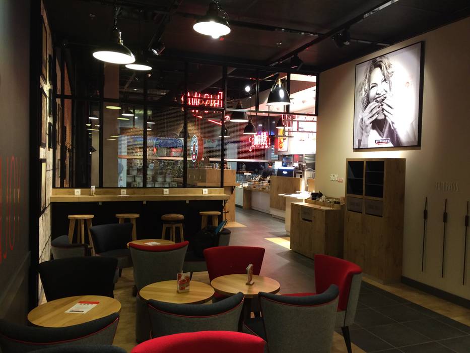 Bruegger’s – Centre commercial Vélizy 2, Contraste Intérieur Contraste Intérieur Commercial spaces Gastronomy