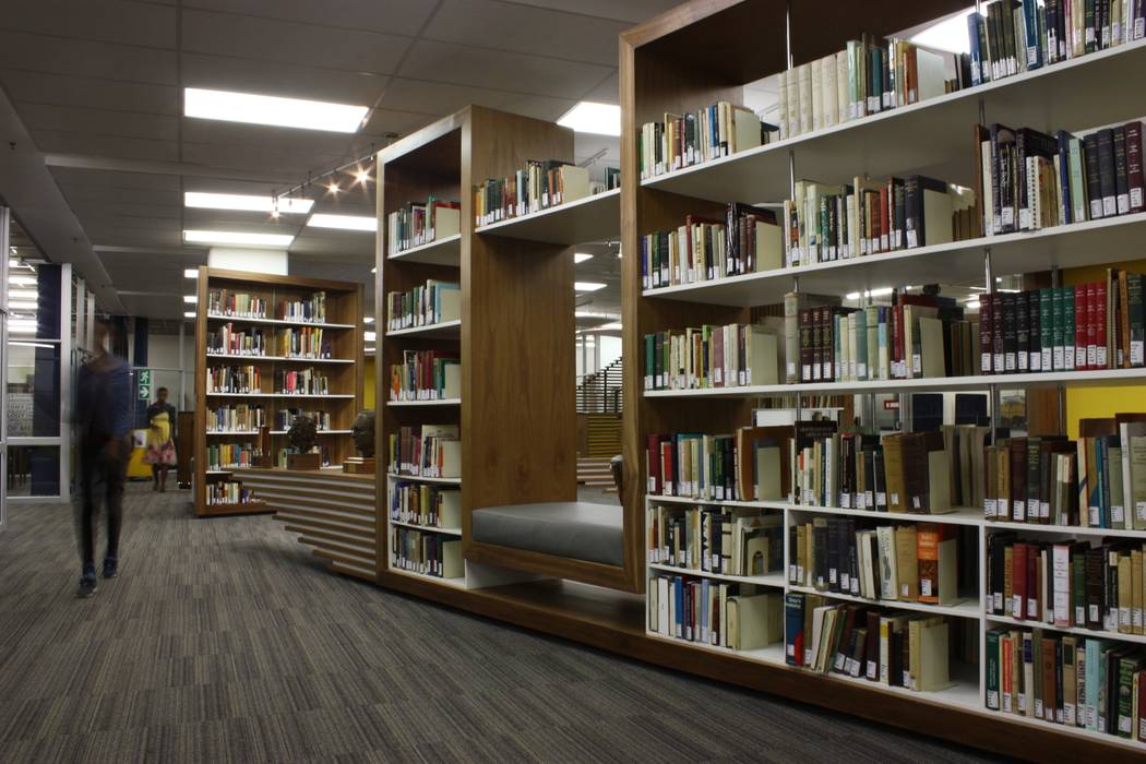 WITS HEALTH SCIENCES LIBRARY RECEPTION, AOJ | Architecture & Interiors AOJ | Architecture & Interiors Study/office Cupboards & shelving