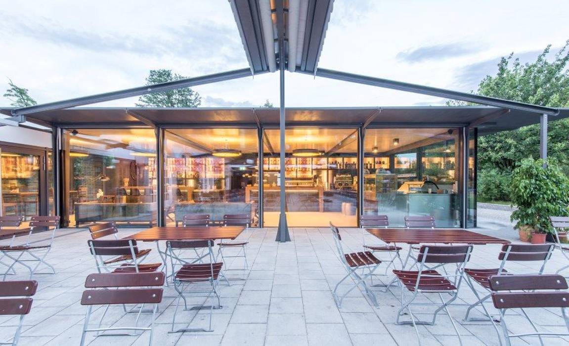 Cafe im Botanischen Garten - München Burckhardt Metall Glas GmbH Moderne Fenster & Türen