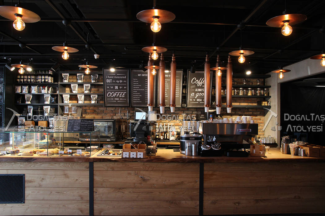 Espresso Lab - Kahve Mağazaları, Doğaltaş Atölyesi Doğaltaş Atölyesi Asyatik Duvar & Zemin Tuğla