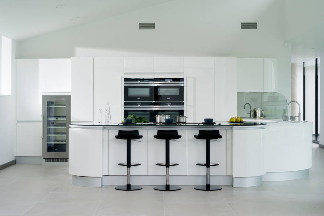 White Gloss Pedini Artika homify Kitchen