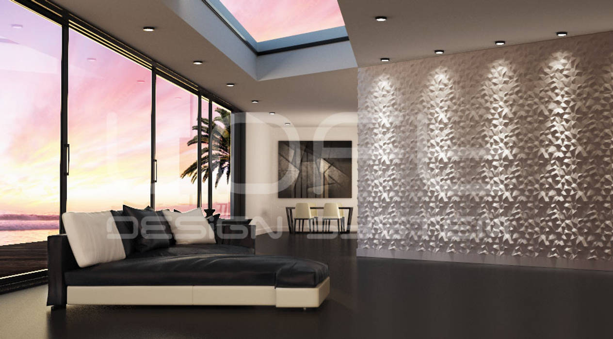 Moderne wandgestaltung: schlafzimmer von loft design ...