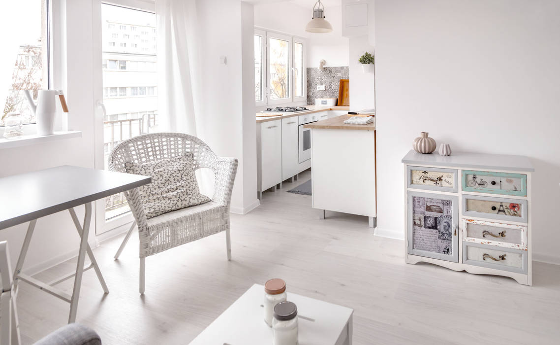 Mieszkanie w stylu skandynawskim, Pasja Do Wnętrz Pasja Do Wnętrz Living room