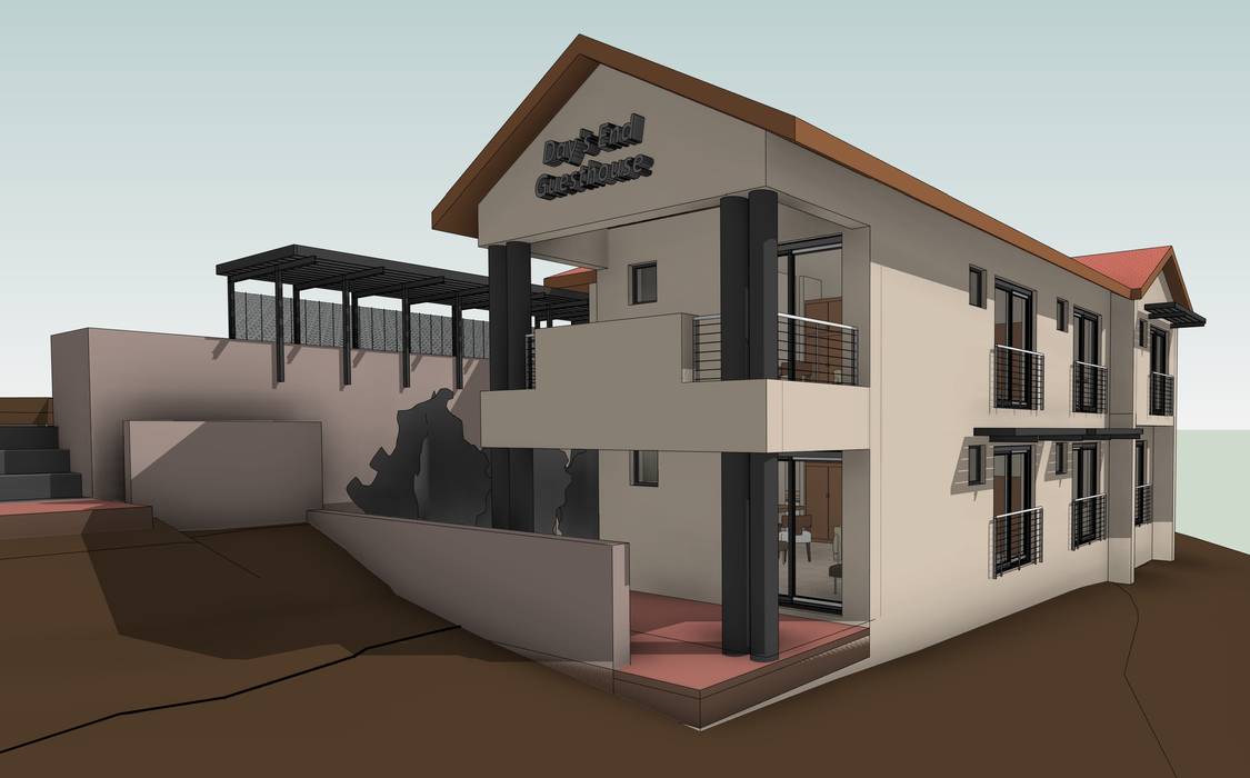 3D View - Southeast Architects Unbound (Pty) Ltd. Plaster,Paint