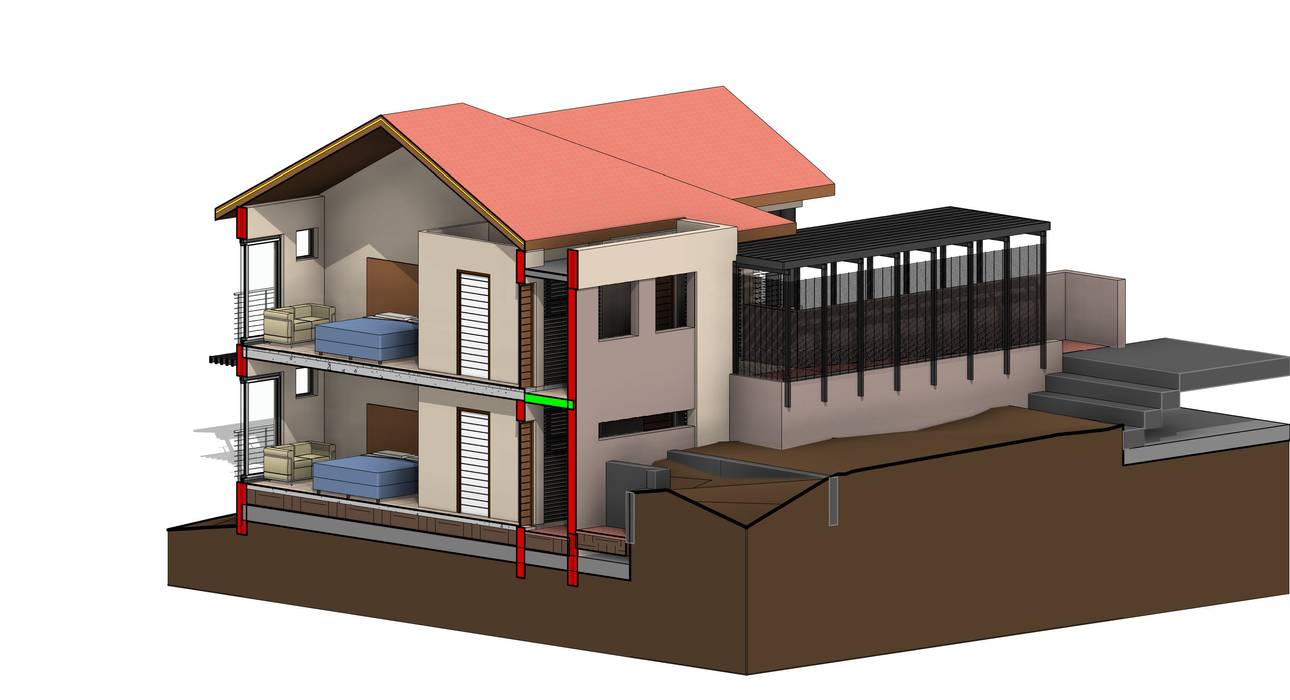 3D View - Sectional Northwest Architects Unbound (Pty) Ltd.