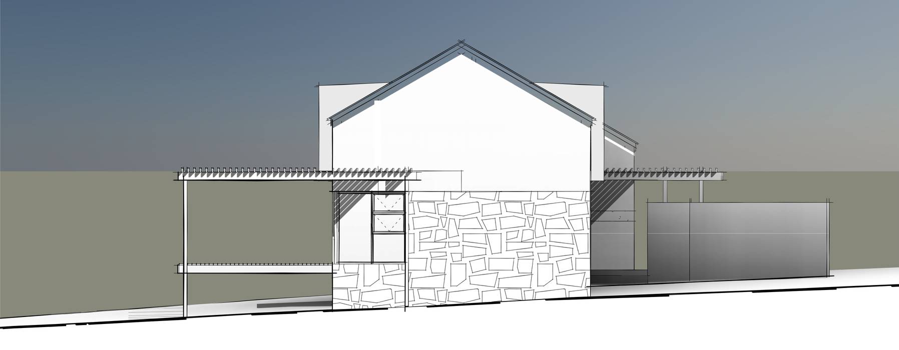 2015#01 Cottage - Kidd's Beach, Architects Unbound (Pty) Ltd. Architects Unbound (Pty) Ltd. Minimalist house Stone