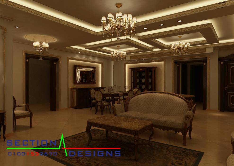 الشروق, section designs section designs Casas de estilo clásico