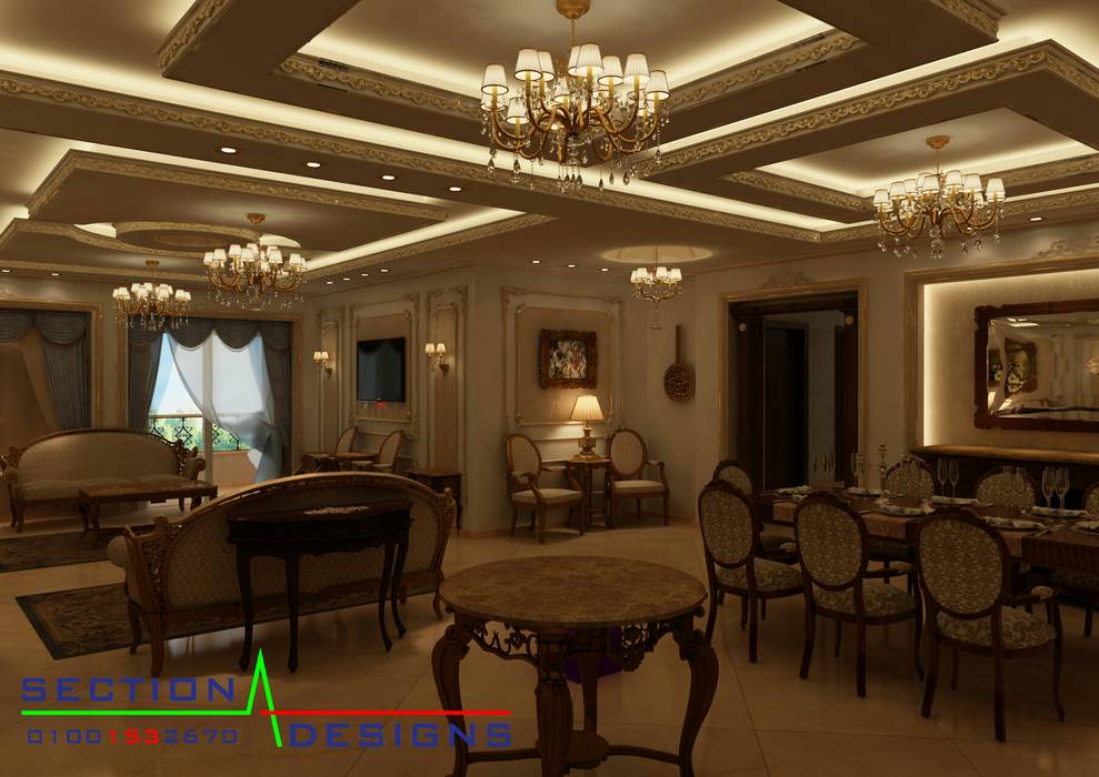 الشروق, section designs section designs Classic style houses