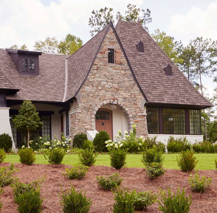 Brick And Stone Cottage Country Style House By Christopher