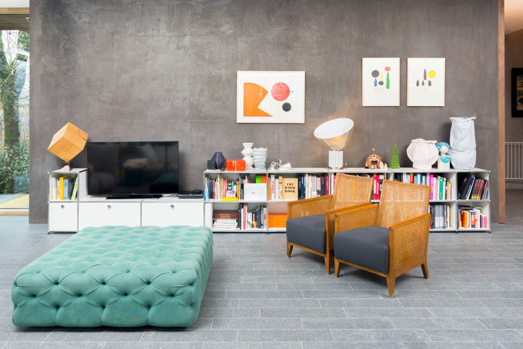 homify Salas de estar modernas