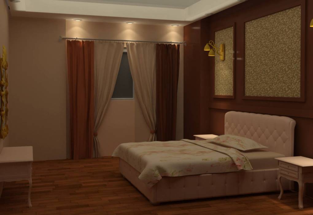 تشطيب برج البراء , القصر للدهانات والديكور القصر للدهانات والديكور Classic style bedroom