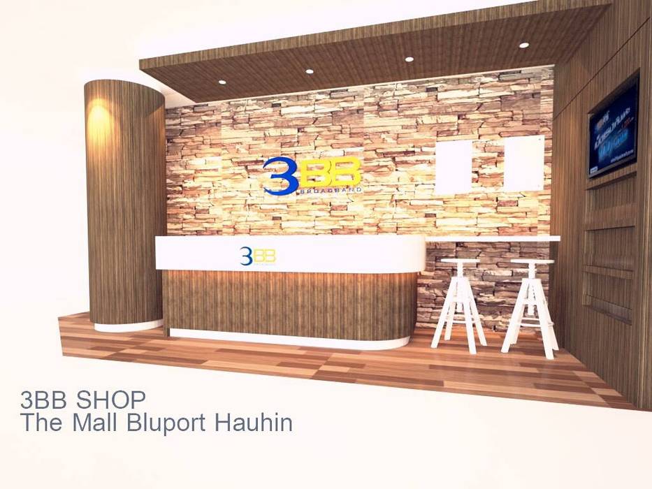 3BB SHOP The Mall Bluport Hauhin, PKK group PKK group Commercial spaces Stone Commercial Spaces