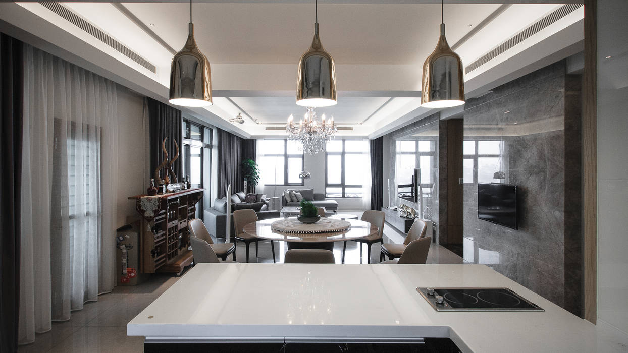 BRAVO INTERIOR DESIGN & DECO KUAN STYLE 璞碩室內裝修設計工程有限公司 Modern living room