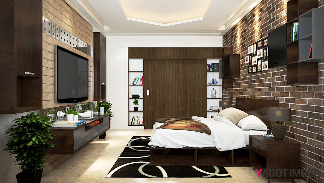 Get a Stunning Interior Design Ideas For Your Bedroom in Delhi NCR - Yagotimber, Yagotimber.com Yagotimber.com Chambre rustique Lits & têtes de lit