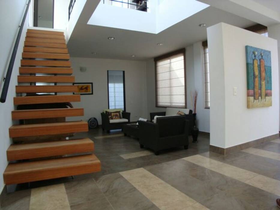 homify Modern Corridor, Hallway and Staircase