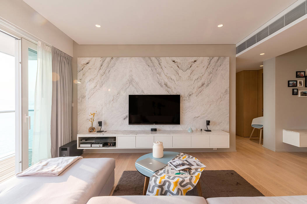 Minimalist Living Room By Arctitudesign Minimalist Marble