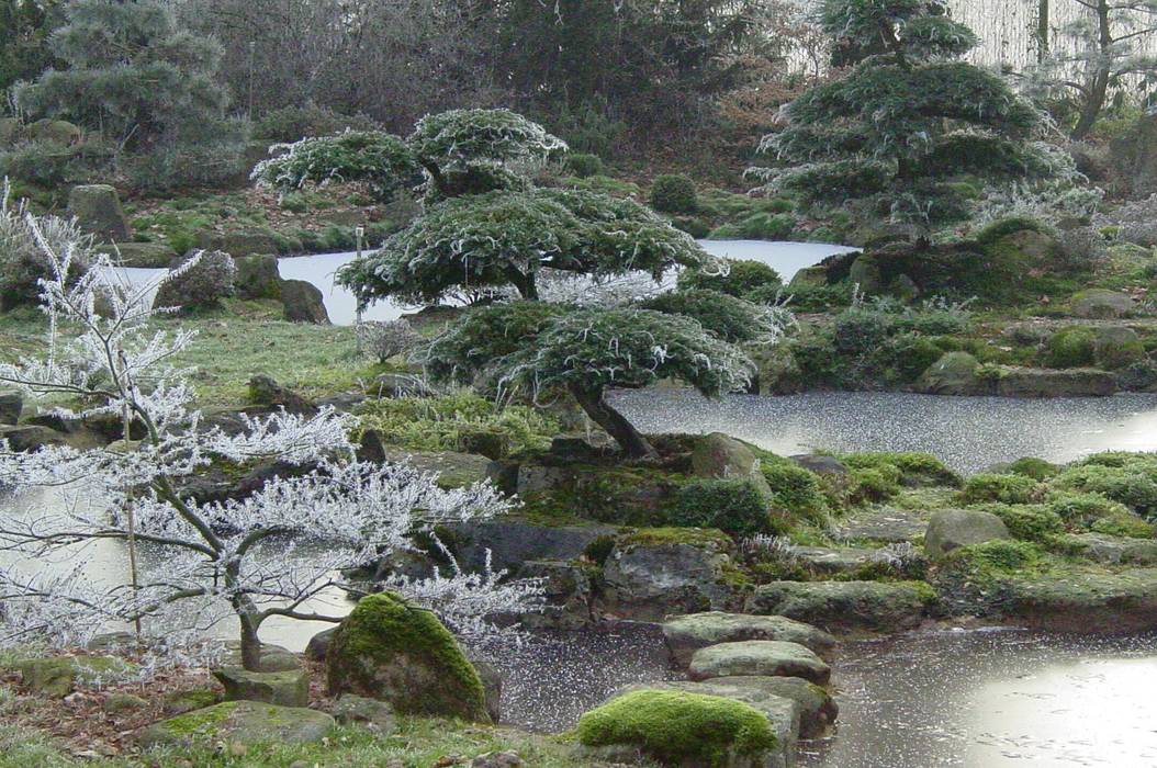 die japanischen Gärten des Zenklosters Liebenau im Winter japan-garten-kultur Gewerbeflächen Veranstaltungsorte